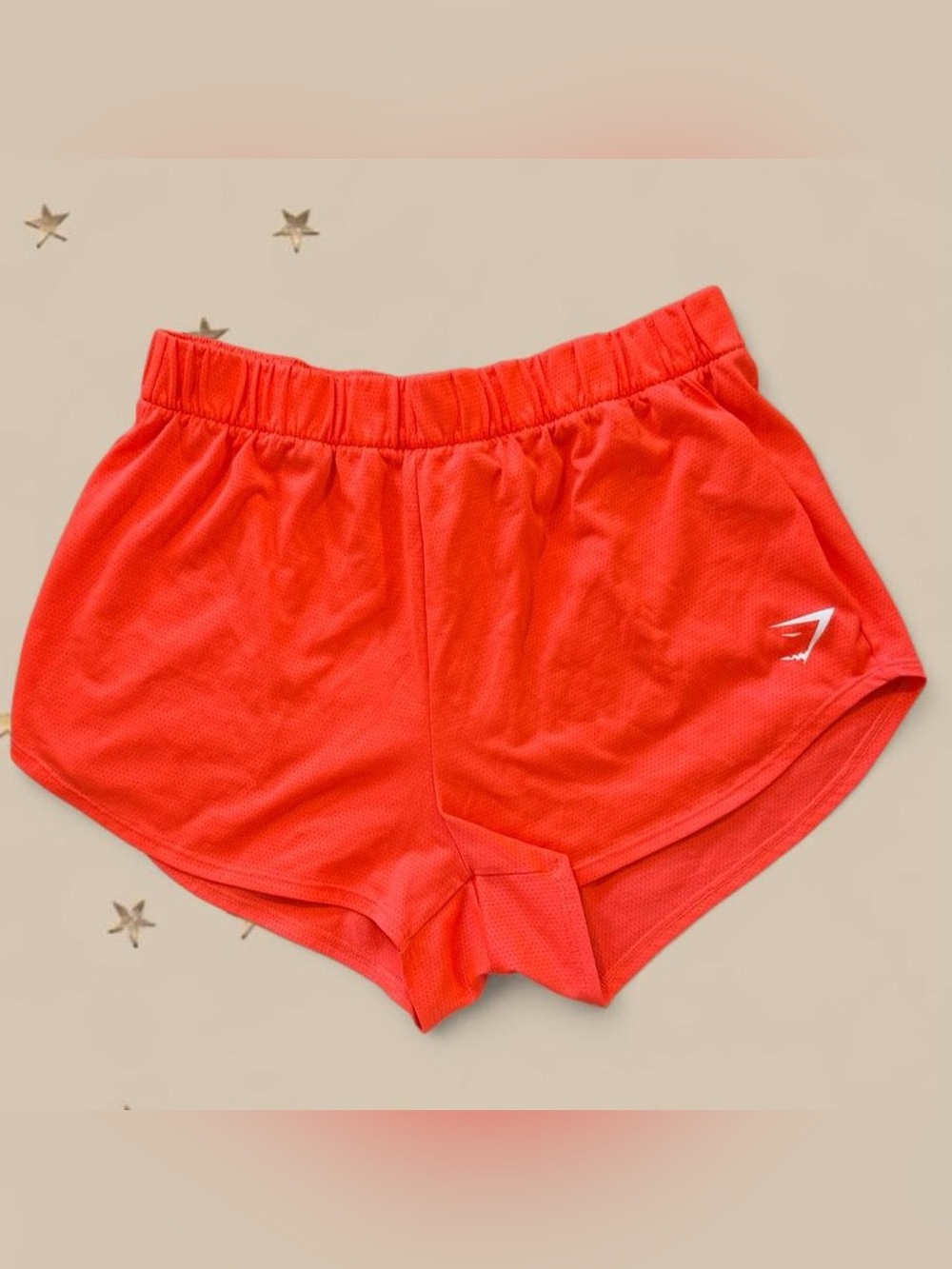 Gymshark Women's Athletic Mesh Shorts in Coral Red